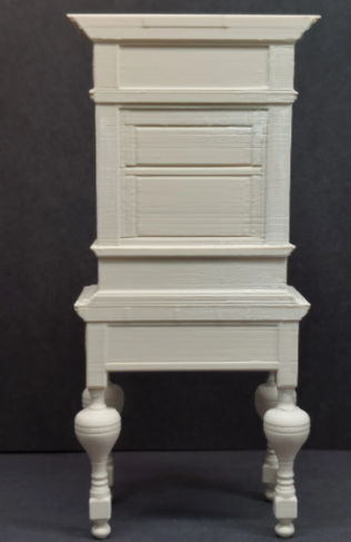 Miniature baroque cabinet front view