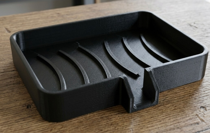 Smart Flow Self-Draining Soap Dish & Sponge Holder – 3D Printed