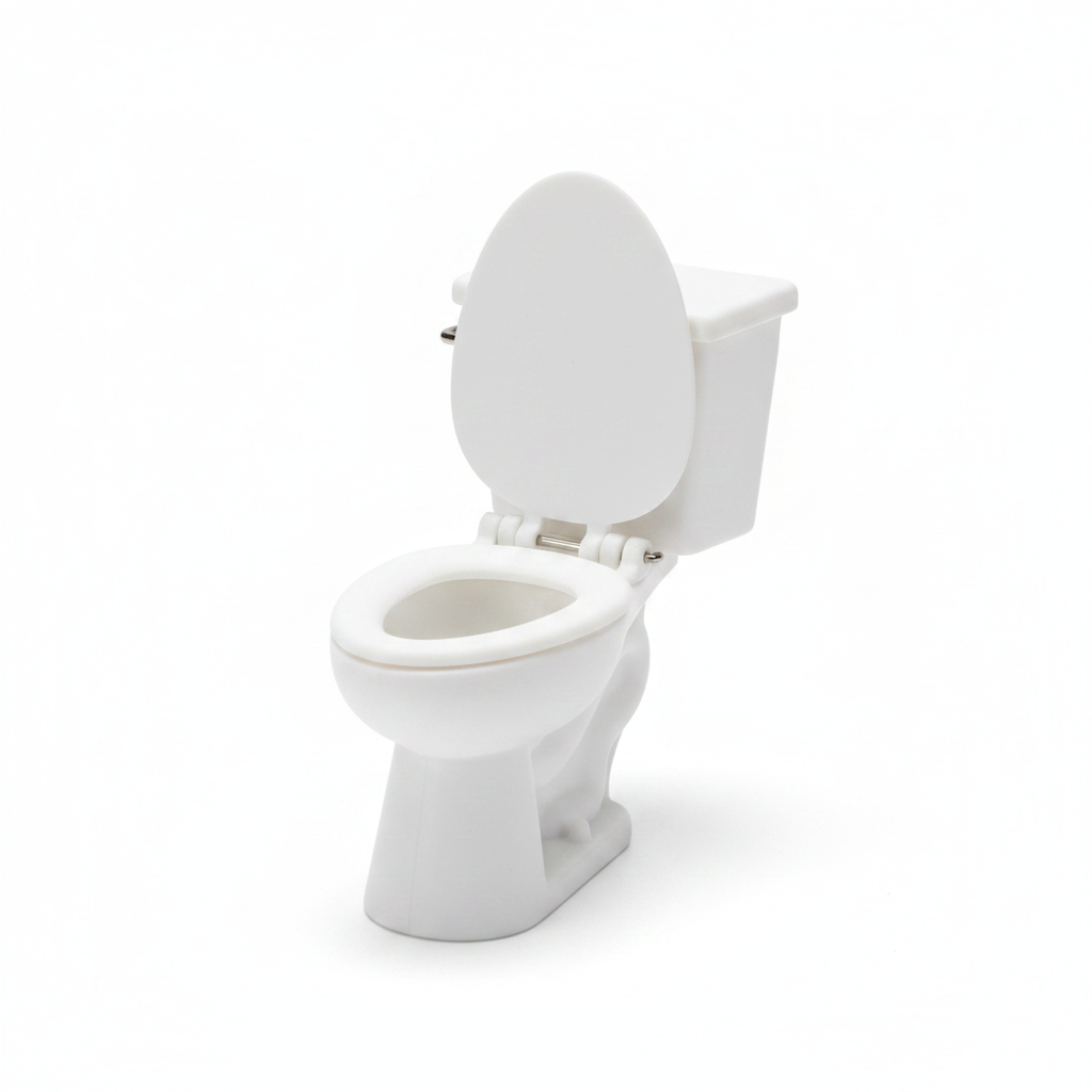 1:12 Scale Miniature Toilet with Working Lid & Seat