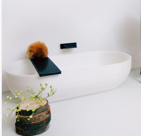 1:12 Scale Miniature Soaking Tub with Tap & Shelf