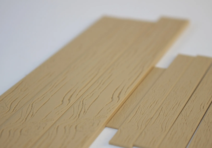 Realistic Wood Planks - close up showing wood grain texture and tongue detail